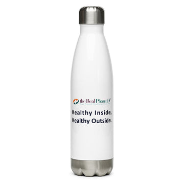 Healthy Inside, Healthy Outside. Stainless Steel Water Bottle.