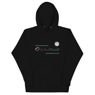 The Real PharmD With Made In The USA (front) Real Health. Real Beauty. (back) Unisex Hoodie