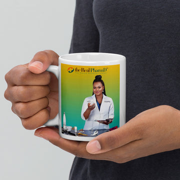 Dr. Farida Samarou white glossy mug