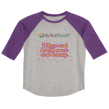 Where Real Health Meets Real Beauty Youth baseball shirt