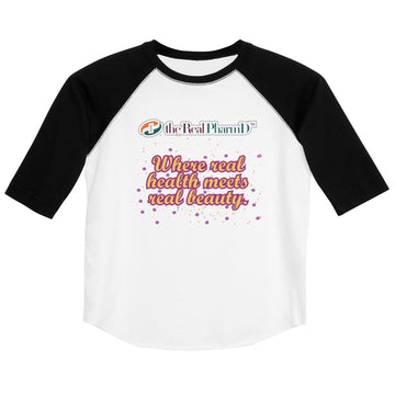 Where Real Health Meets Real Beauty Youth baseball shirt